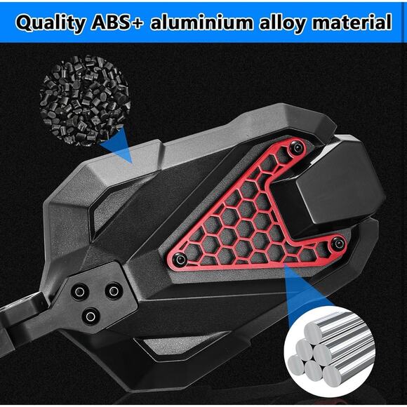 Rear View Mirrors for UTV – Fits Ranger XP 1000, Can-Am Maverick, Defender - Picture 2 of 9